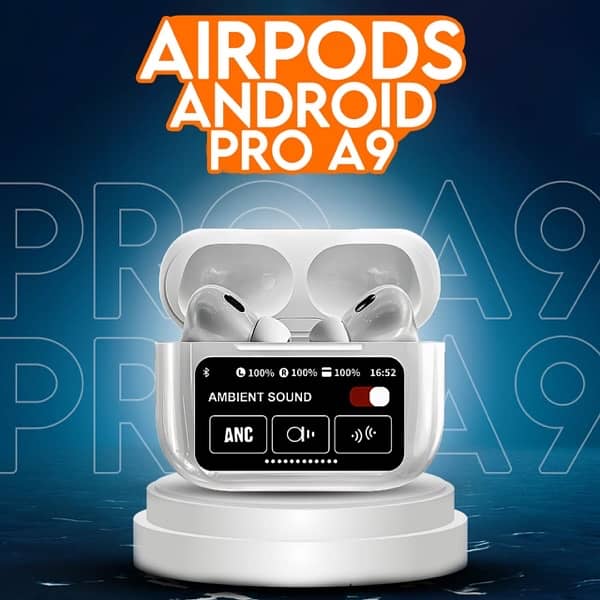 A9 Pro Earbuds(Touch Screen & ANC)