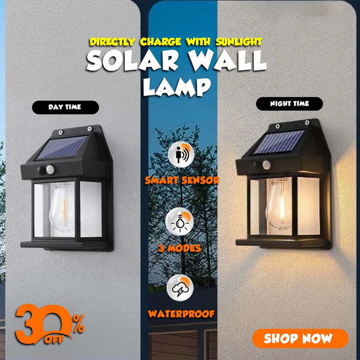 Solar Power Wall Lamp💡(with Motion Sensor)