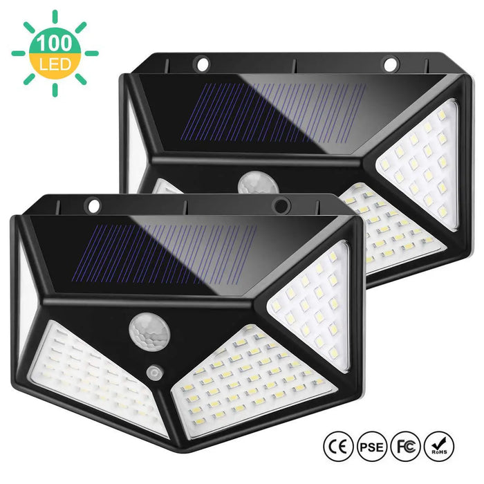 100 Led Solar Wall Lamp With Motion Sensor(solar light)